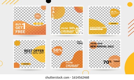	
Set of editable square banner for adversiter template. Editable banner for social media post, web and internet. Solid red background with dark grey and white frame.