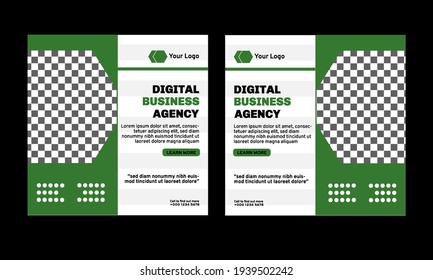 Set of Editable Square Banner or Flyer Template. Suitable for Social Media Post and Web Internet Ads 
