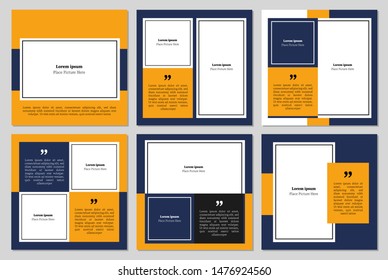 Set of editable square banner template. Editable banner for social media post and web/internet ads. Editable banner adversiter template.