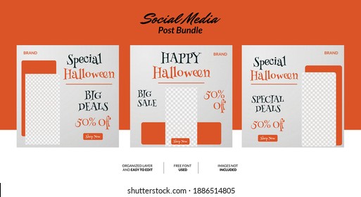 set of editable square banner template, Vector illustration with photo college, Suitable for social media post and web internet ads.