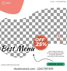 Set of Editable square banner template design. Suitable for social media post and web internet ads. Vector illustration.