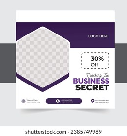 Set of Editable square banner template design , Social Media Post Design.