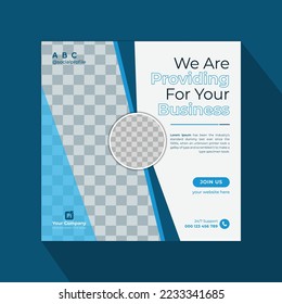 Set of editable square business social media post template design.  Usable for social media, story, and web internet ads.