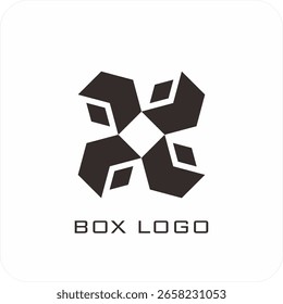 Um conjunto de modelos editáveis de caixa vetorial com modelos isométricos, layouts de linha de desenho plano e designs minimalistas de logotipo e ícone. Ideal para uso de embalagem, marca e impressão de produtos.