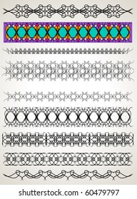 Set of editable vector design elements for your projects (individual objects).  Easy to continue pattern, color as u wish