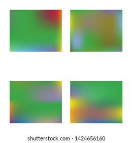 Set of editable vector illustrations. New smooth backgrounds. Professional plain mesh. Flat ground backdrops. Azure colored patterns. Original textures for your design.