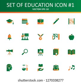set of education icon design with modern concept and flat logo style, biology, alchemy, knowledge, school, teacher, learning, student, university design vector eps 10  