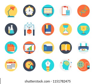 Set of education icon, school, graduated, book, inspire, university, mathematics, and many more