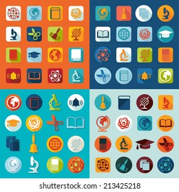 Set of education icons