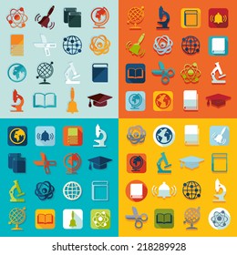 Set of education icons
