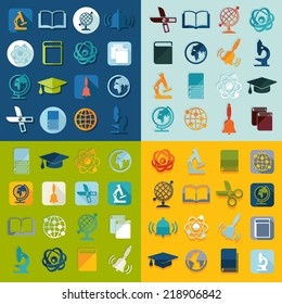 Set of education icons