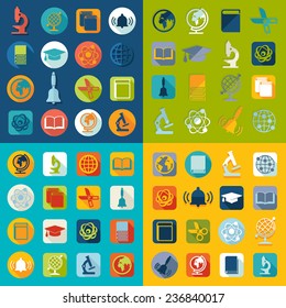 Set of education icons