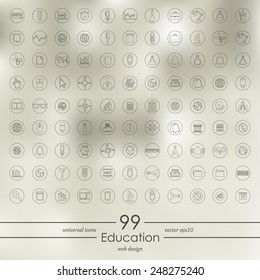 Set of education icons