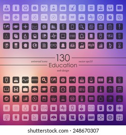 Set of education icons