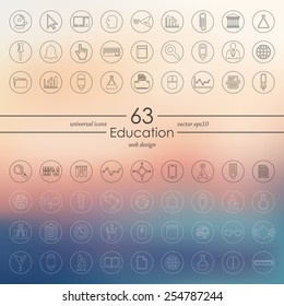 Set of education icons