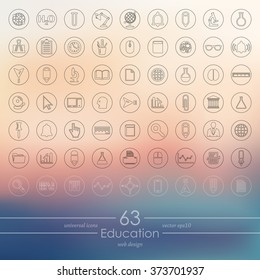 Set of education icons