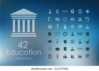 Set of education icons