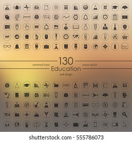 Set of education icons