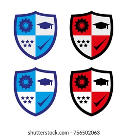 A set of education icons