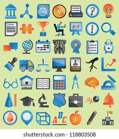 Set of education icons for design - vector icons