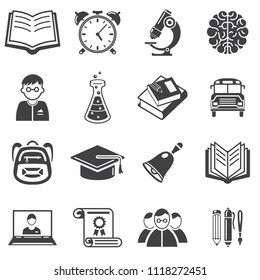 Set of education icons vector illustration