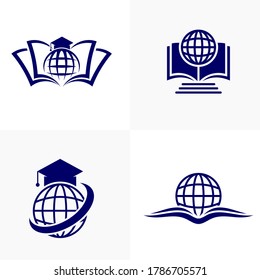 Diseño de iconos del logotipo de Educación, ilustración vectorial, logotipo de diseño de Concepto.