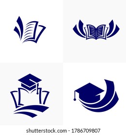 Set of Education logo icon design, vector illustration, Concept design logo.