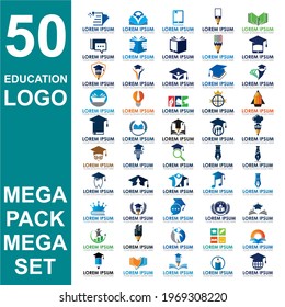 set of education logo , set of university vector