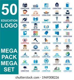set of education logo , set of university vector