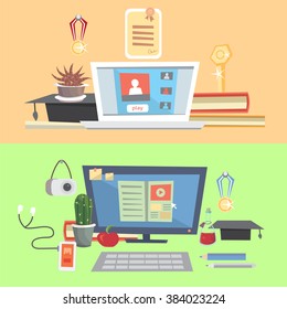 Set education, online learning, learn to think.