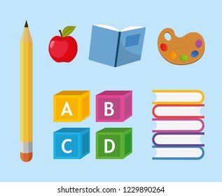 set education school creative utensils