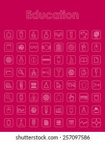 Set of education simple icons