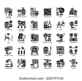 Set of education thin line and pixel perfect icons for any web and app project. 