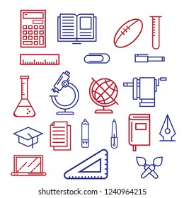 Set of educational icon