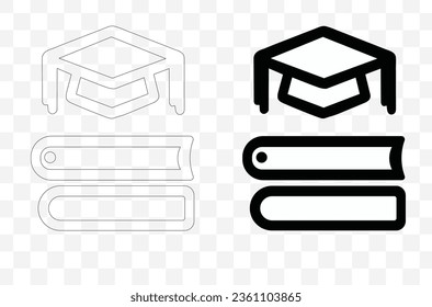 a set of educational icons icons for education in a vector format.