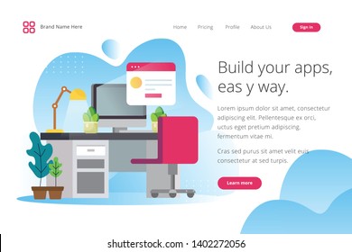 Set of effective website template designs. Modern flat design vector illustration concepts of web page design for website and mobile website development. Easy to edit and customize.