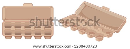 Similar – Image, Stock Photo Eggs in a carton