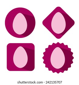 Set egg icon Vector EPS 10 illustration.