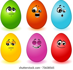 Set of egg mimic miens