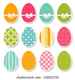 set of egg stickers