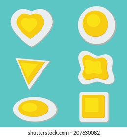 set of eggs icon for web