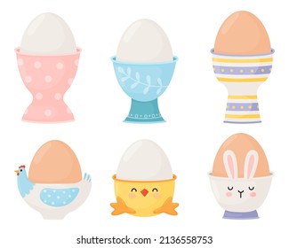 Un conjunto de huevos y una variedad de huevos.
