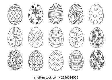 set of eggs in vector