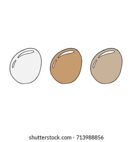 Set eggs. Vector illustration egg. 