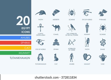 Set of Egypt icons