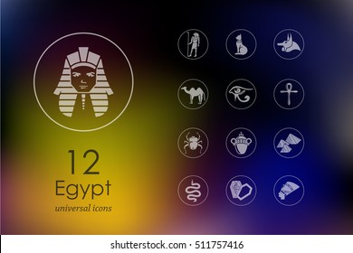 Set of Egypt icons