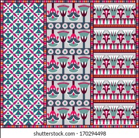 A set of egyptian ornaments