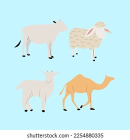 Set Of Eid Adha Animal