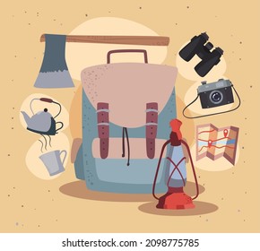 set of eight adventure items