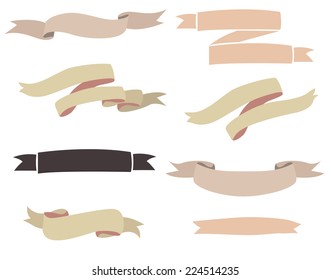 set of eight banners